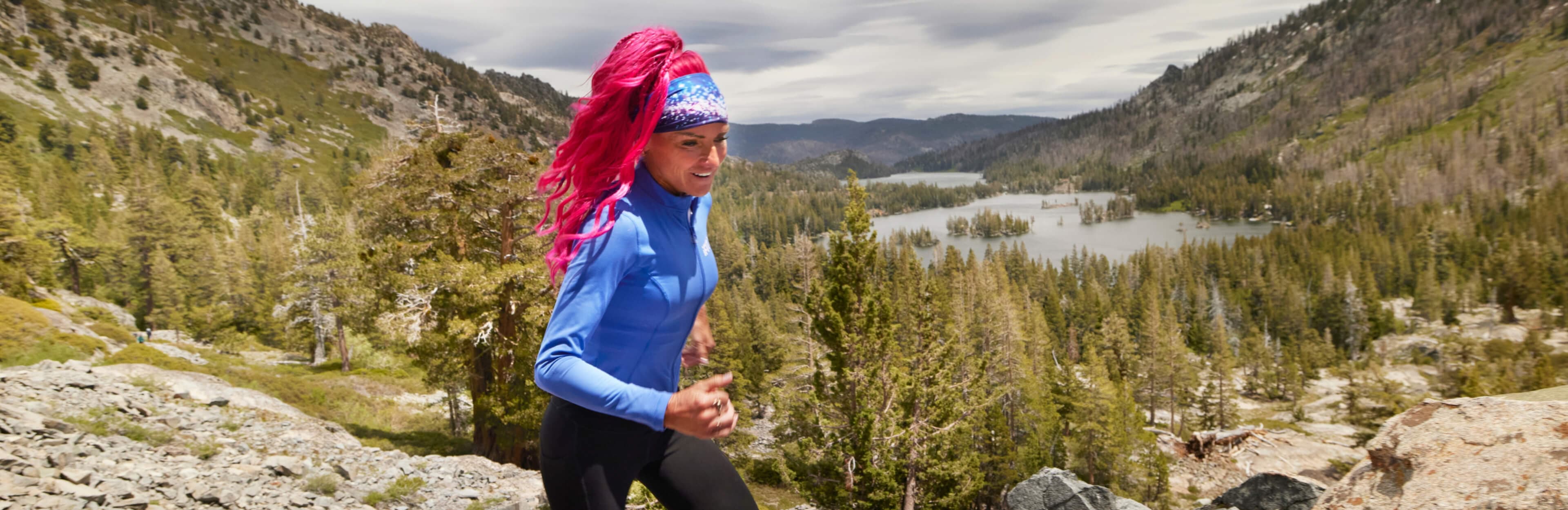 iFIT Trainer Ashley Paulson leads the Tahoe Endurance Running Series, a five workout trail series filmed on Lake Tahoe's most iconic terrain.