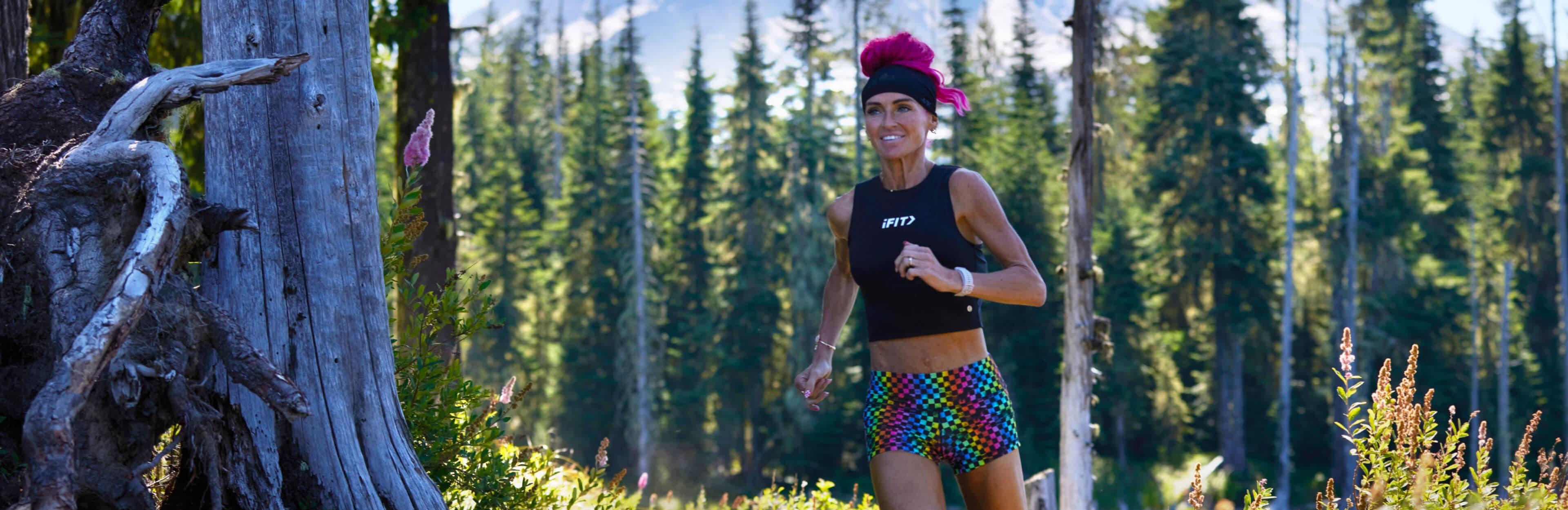 iFIT Trainer Ashley Paulson leads the Washington Endurance Running Series, five Zone 2 workouts on the Bigfoot 200 course.