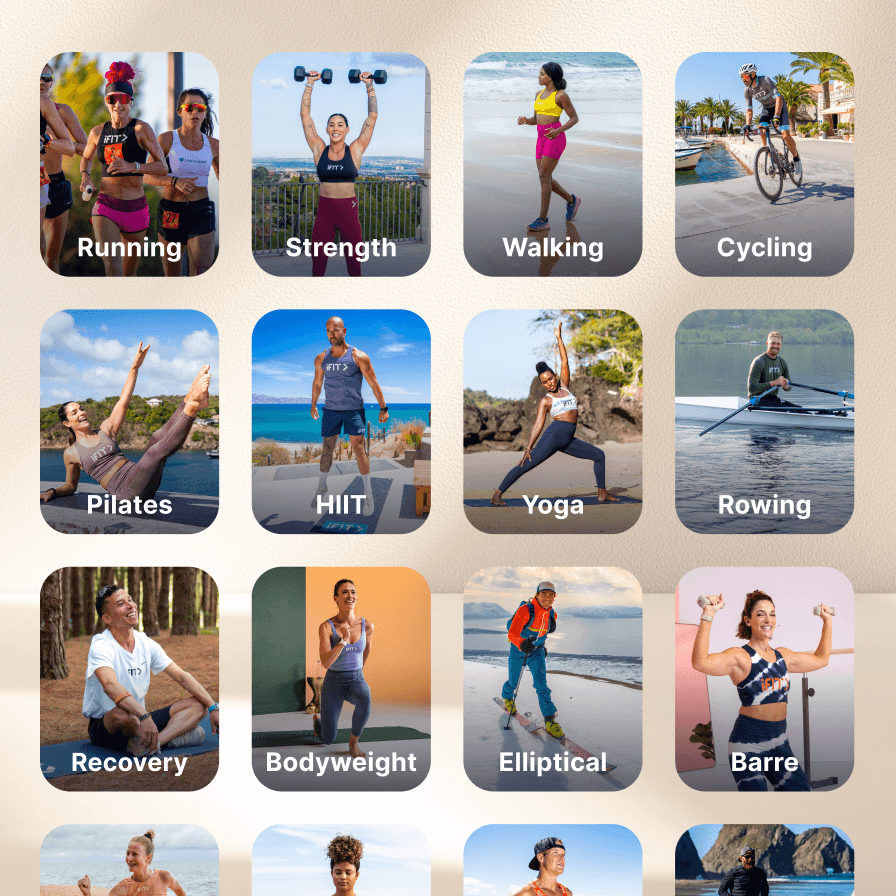 Hundreds of workouts